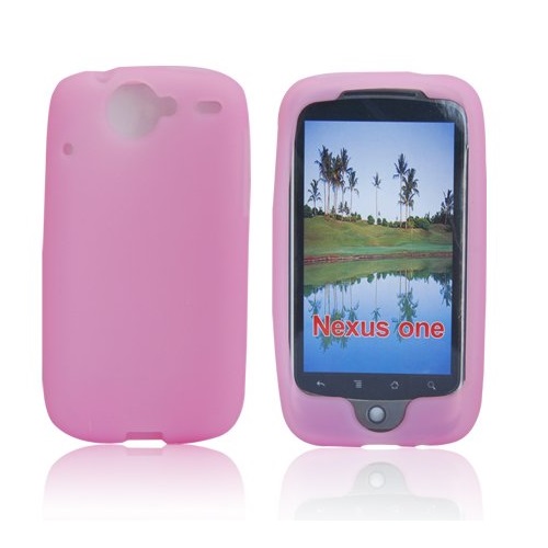 FUNDA SILICONA PARA HTC GOOGLE NEXUS ONE G5 ROSA